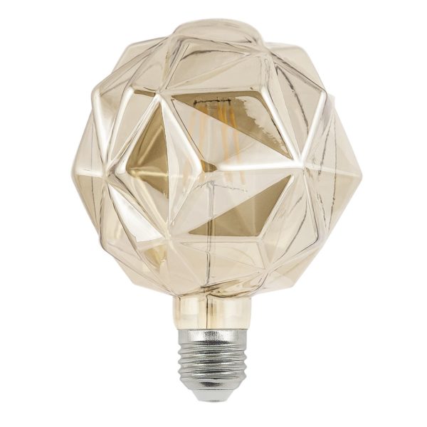 BOMBILLA LED 6W DIAMANTE AMBAR LED 6W 570LM 3000K - E-27