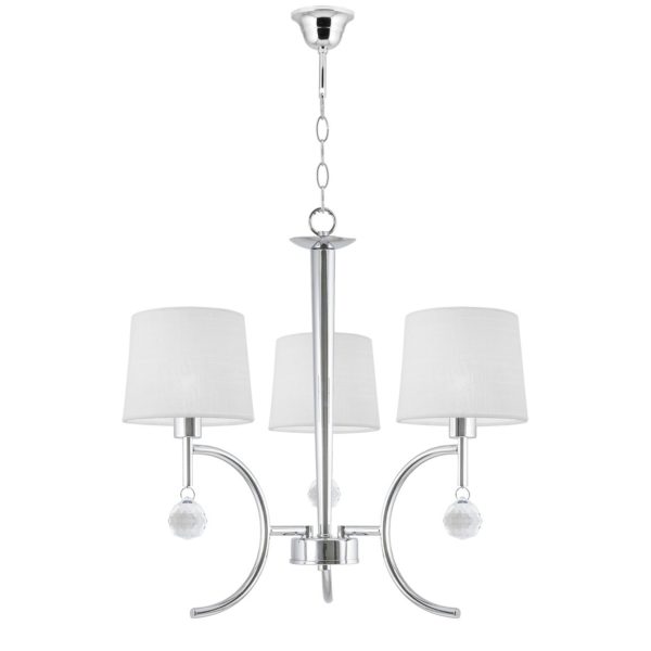LAMPARA 3L VICTORIA CROMO  3 X 40W E-14 -  XP056/15