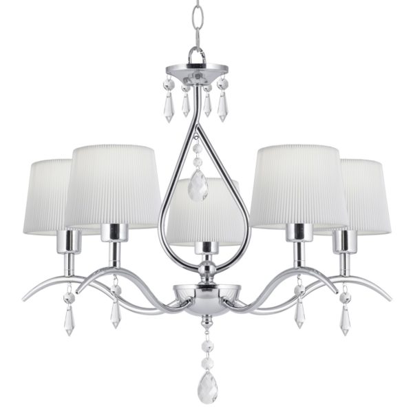 LAMPARA 5L EUGENIA CROMO 5 X 40W E-14