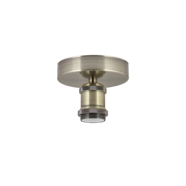 PLAFON 1 LUZ ELKAN CUERO 1 X E-27