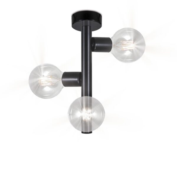 PLAFON CHANTAL NEGRO 3 X E-27