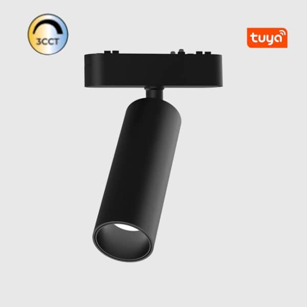 PROJ. 7W 3CCT P/CALHA MAGNÉTICA PRETO