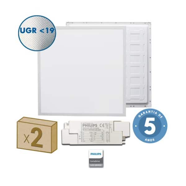 PAINEL LED ENC. 595X595MM 42W 5200lm 4000K