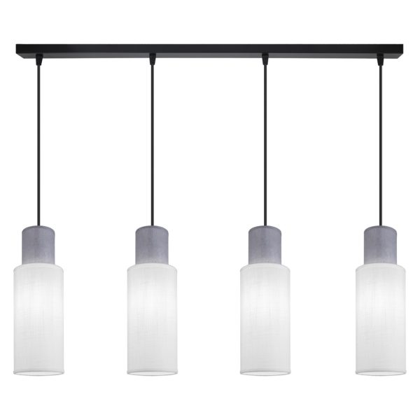 BARRA 4L KILIAN BLANCO/GRIS 4 X 60W E-27