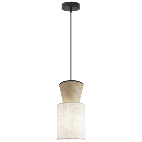 COLGANTE 1L AOSTA LINO TOSTADO 1 X 60W E-27