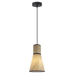 COLGANTE 1L. BARROS MADERA 1 X 60W E-27