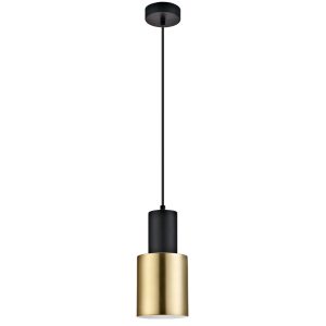 COLGANTE 1L MAENA NEGRO-LATÓN 1 X 60W E-27