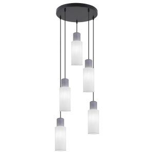 COLGANTE 5L KILIAN BLANCO/GRIS 5 X 60W E-27