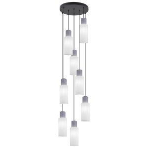 COLGANTE 8L KILIAN BLANCO/GRIS 8 X 60W E-27