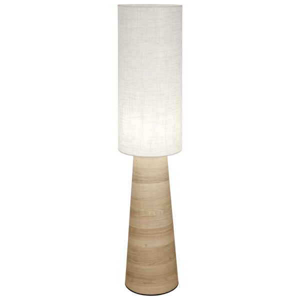 PIE SALON AOSTA BEIG/MADERA 1 X 60W E-27