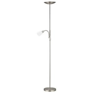 PIE SALON ATOS NIQUEL SATINADO LED 18W 4000K + 1X40W E-14