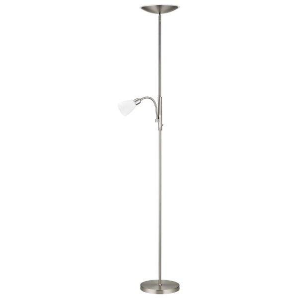PIE SALON ATOS NIQUEL SATINADO LED 18W 4000K + 1X40W E-14