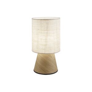 SOBREMESA AOSTA BEIG/MADERA 1 X 60W E-27