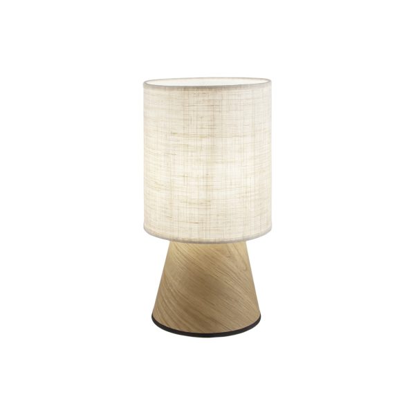 SOBREMESA AOSTA BEIG/MADERA 1 X 60W E-27