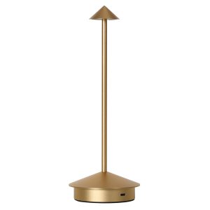 SOBREMESA GRAM ORO MATE LED 3W - BATERIA RECARGABLE