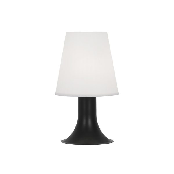 SOBREMESA SIOBAN BLANCO-NEGRO 1 X 18W E-14