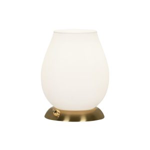 SOBREMESA TALES LATÓN-OPAL 1 X 40W E-14