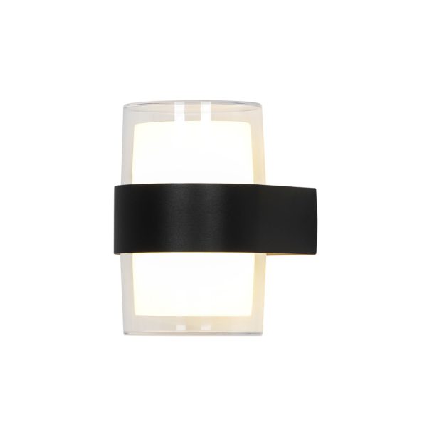 APLIQUE EXTERIOR BOWL NEGRO LED 6W 3000K - IP54