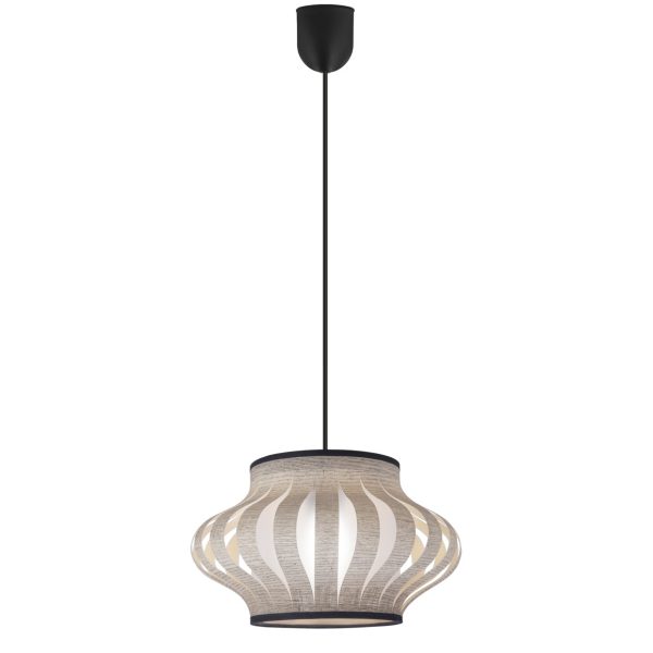 COLGANTE 1L JANA NEGRO PEQUEÑO 1 X 60W E-27