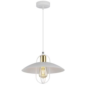 COLGANTE 1L TELMO BLANCO-ORO 1 X 60W E-27