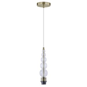 COLGANTE 1L VERSALLES CUERO SIN PANTALLA - 1 X 60W E-27
