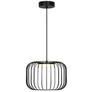 COLGANTE EGON NEGRO LED 9W 500LM 3000K