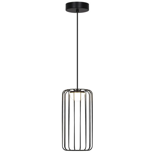 COLGANTE PITT NEGRO LED 5W 200LM 3000K