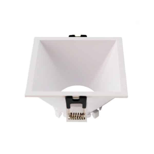 ARO QUADRADO RECUADO EM PVC BRANCO