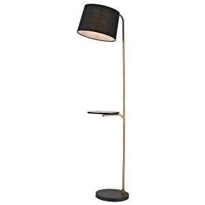 PIE SALON TAU LATÓN-NEGRO 1 X 60W E-27