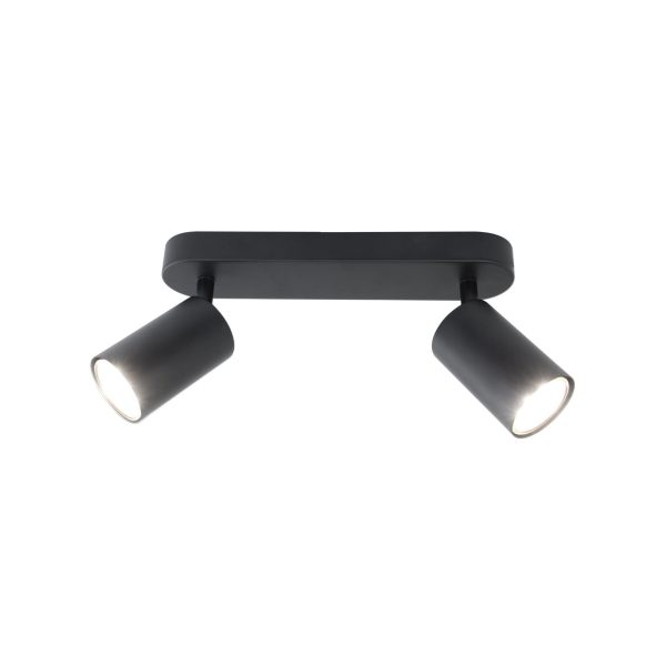 REGLETA 2L ANDY NEGRO 2 X 50W GU-10