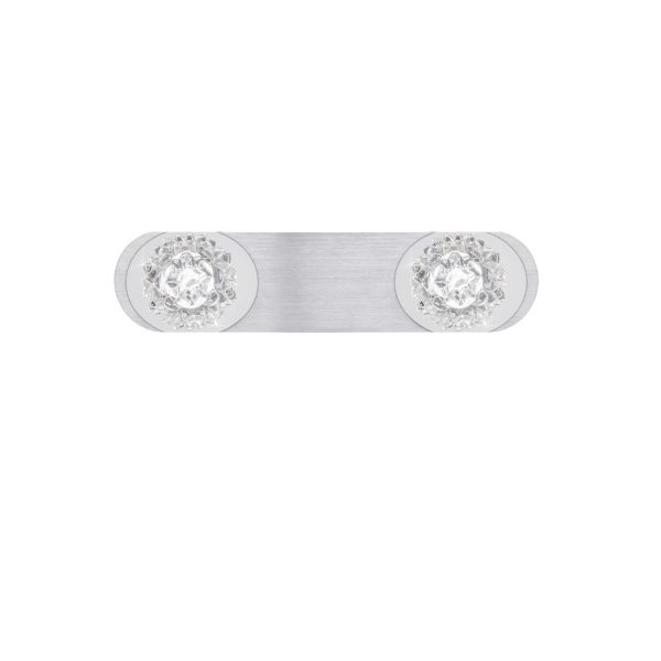 REGLETA "ROSE" 2L ALUM.PLATA 4000K 12W 1140LM