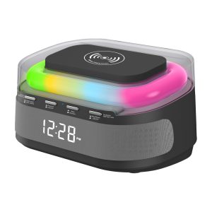 SOBREMESA BOLT NEGRO RGB LED - BATERIA RECARGABLE.