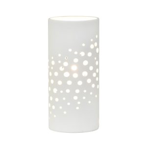 SOBREMESA CERAMICA LAVA BLANCO 1 X 40W E-14