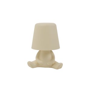 SOBREMESA LENOX CREMA LED  - BATERIA RECARGABLE