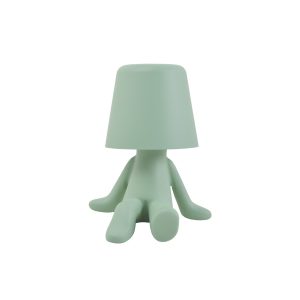 SOBREMESA LENOX VERDE LED  - BATERIA RECARGABLE