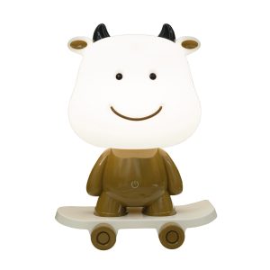 SOBREMESA MASKOTA VACA MARRON LED 3W 66LM 3000K