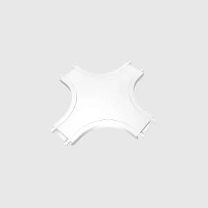 UNIÃO EM “X” PARA CALHA MAGNÉTICA BRANCO