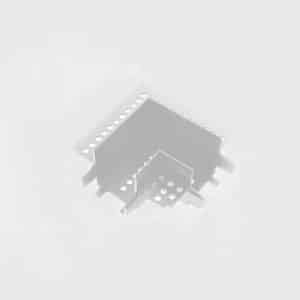 CURVA 90º PARA CALHA MAGNÉTICA DE EMBUTIR BRANCO