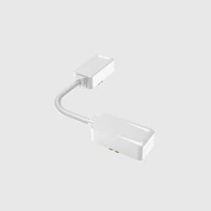 CONETOR FLEXIVEL PARA CALHA MAGNÉTICA BRANCA