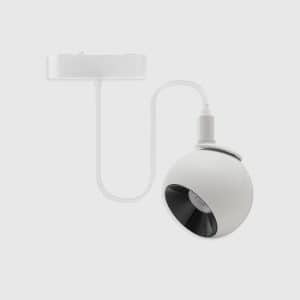 SUSP. ESFÉRICA 12W 2700K P/CALHA MAGNÉTICA BRANCO