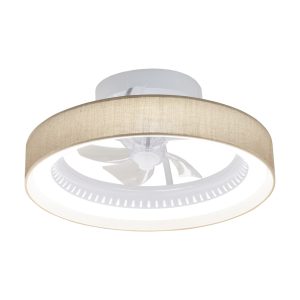VENTILADOR ARCO BLANCO-SACO 50CM 5 PALAS LED 40W