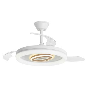 VENTILADOR BRIBON BLCO-MADERA 50CMS 3 PALAS