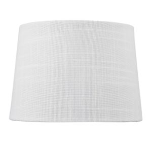 PANTALLA CONO LINO BLANCO E-27 25