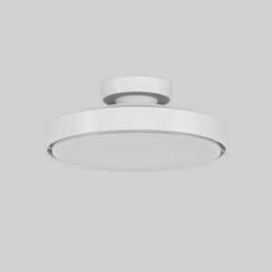VENTILADOR DE TETO 24W COM CONTROLE REMOTO E LUZ LED DIMERIZÁVEL 56W, EM BRANCO