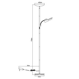 PIE SALON KOS ORO LED 18W+5W 3000-6500K